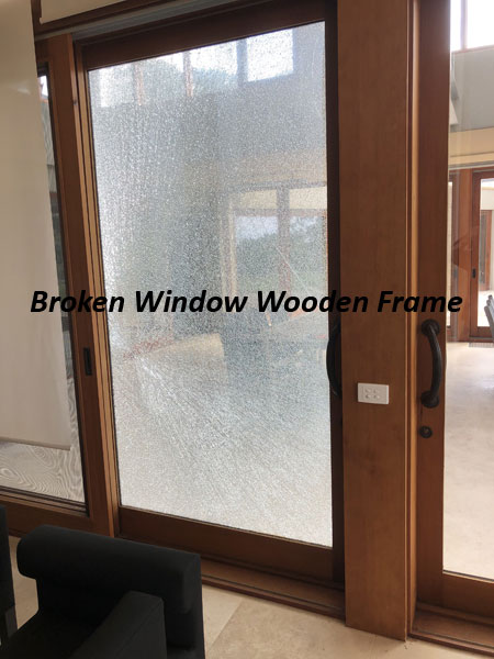 Broken Glass wood frame