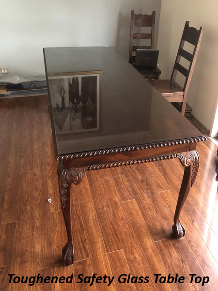 Shaped Glass table top